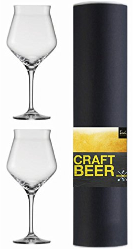 EISCH Craft Beer Kelch Experts Bierglas 203/2 2 Stück in Geschenkröhre gratis 1 Glasreinigungstuch
