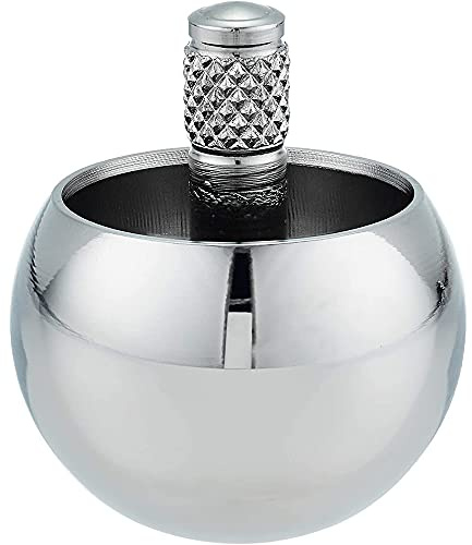 Pmandgk Tippe Top Métal Haut Retourner Acier Inoxydable Toupie Incroyable Jouet Cadeau, Argent