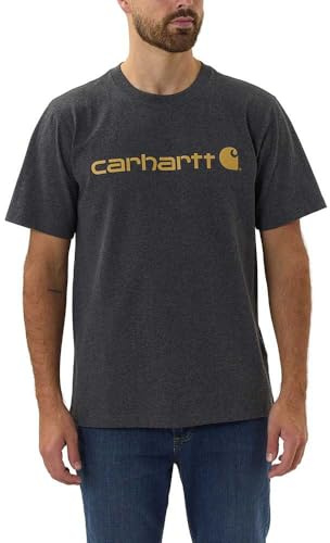Carhartt herr Avslappnad passform tung kortärmad logotyp grafisk t-shirt Work Utility T-shirt