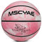 Basketball Größe 5,basketball für kinder,Mini Basketball Größe 3,Indooor outdoor basketball Rosa Weiß 3