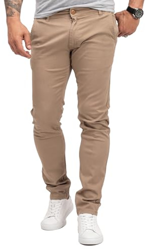 Rock Creek herrbyxor chinos byxor H-379, Beige, 40W x 34L