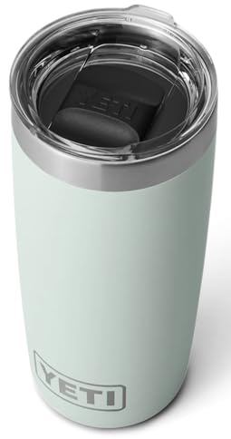 YETI Rambler 10 oz (295 ml) Tumbler with Removable Magslider Lid, Stainless Steel Vacuum Insulated Coffee Cup, Ridgeline