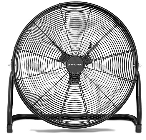 TROTEC Ventilateur de sol TVM 20 D | Puissance de 120 watts | 3 niveaux de vitesse | Tête du ventilateur inclinable à 180° | Diamètre des pales 50 cm