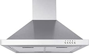 Respekta Dunstabzugshaube / Wandhaube 60 cm / Edelstahlgehäuse / Abluft - und Umluftfunktion / CH22078IXB / B / 59 – 64 dB