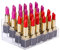 Benbilry Lipstick Holder, 24 Slots Clear Acrylic Lipstick Organezer Display Transparent Makeup Organizer (24 Slots)