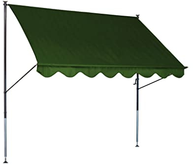 Angerer Freizeitmöbel GmbH Tenda da Sole a Morsetto Standard, Montaggio Senza Fori e tasselli, Ideale per Appartamenti in affitto (Verde, 250 cm)