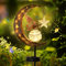 Herefun La Lampada Solare per Esterni, Luci Decorative per Esterni con Sfera di Vetro a Led Luce, Impermeabili, Luna Lampada Solare per Esterni per Balcone, Vialetto, Prato, Patio o Cortile