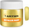 7 Artists Pintura Acrilica Dorada Antiguo 50 ml Pintura Dorada Manualidades | Pintura Oro Metalizado | Oro Liquido Pintura | Pinturas Acrílicas | Pintura Acrilica Dorada para Metal, Madera