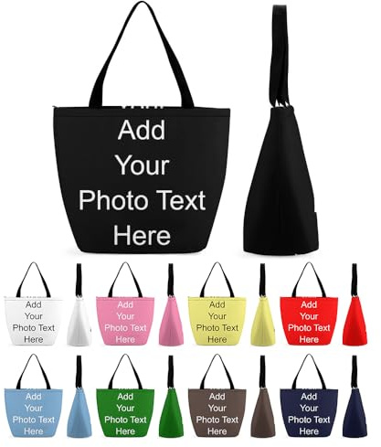 Borsa Tote Personalizzata per Donna - Shopping, Tracolla, Spesa da Viaggio per Affari - Regalo