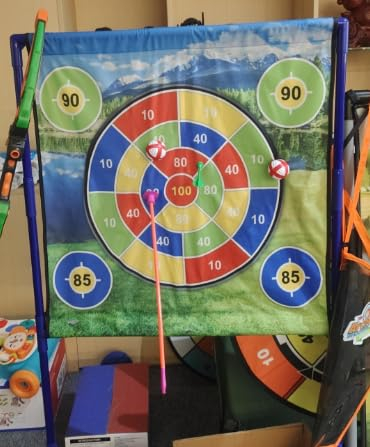 VATOS 2 Pack Bogen und Pfeil Kinder, Light Up Bogenschießen Spielzeug mit Ziel & 20 Pfeile, Indoor & OutdoorToys Geschenke für 3 4 5 6 7 8 Jahre alte Kinder Jungen Mädchen