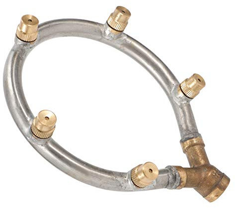 Ugello Nebulizzatore Nebulizzatore in Acciaio Inossidabile G1/4 Pollici, Irrigatore Circolare Regolabile per Irrigazione a 5 Teste con Filettatura Femmina per Irrigazione del