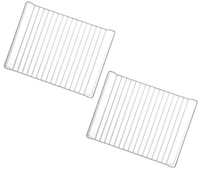 MIRTUX Lot de 2 grilles de cuisson 44,8 cm (longueur) x 34 cm (largeur) compatible avec Bauknecht Whirlpool Ignis Indesit pour four 481245819334 C00312479 - Plateau pour four 44,8 x 34 cm de qualité