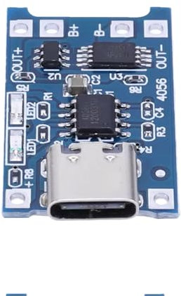TP4056 1A 5V Lithium Battery Charging Board Module USB Type-c Interface 18650 Charging Protection 2pcs