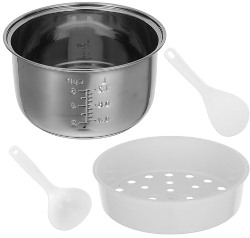 STOBAZA Rice Cooker Inner Pot Replacement 8.26 in Non-Stick Inner Cooking Pot for Household Rice Cooker Soup and Cake Electric Accessory 1 pack