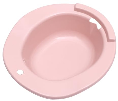 BELLIFFY Sitzbad för Efter Förlossning i Rosa Hållbar och Bärbar Sittbad med Stark Bärkapacitet Praktiskt Handtag och Upphängningsbar Design för Kvinnor Äldre och Personer med Rörelsehinder