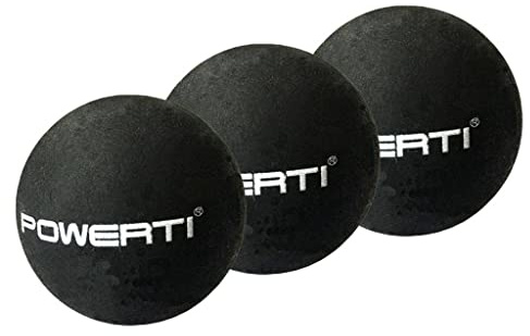 OEUVREBY 3-pack gummi dubbel gul prick squashbollar racing träning övningsbollar