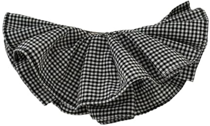 YROHGKPN Pince à cheveux sophistiquée en tissu noir avec double couche Accessoire de coiffure Scrunchie Convient pour la décoration de différentes occasions