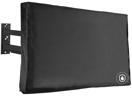 VIVO Flat Screen TV Cover Protector for 50 to 52 inch Screens, Universal, Outdoor, Weatherproof, Water Resistant, COVER-TV050B