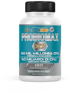 Probiomax Healthy Fusion | Probiotici e Prebiotici intestinali con Manganese | 60 miliardi UFC +25 ceppi probiotici | Salute digestiva e supporto immunitario | 120 capsule gastroresistenti