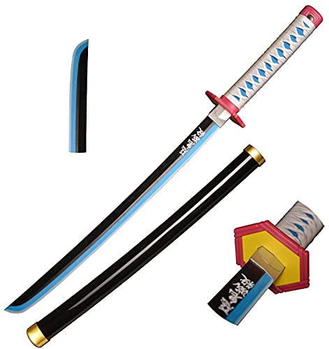 Skyward Blade Legno Cosplay Anime Spada, Tomioka Giyuu Samurai Spada, Fan degli Anime, The Special Coltello Blu Coltello Katana