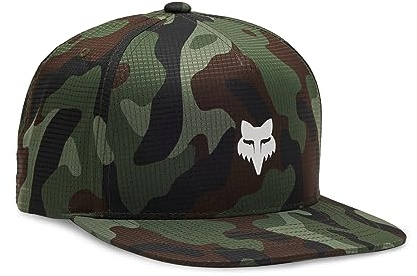 Fox Racing Gorra Fox Head Camo Tech Snapback, Camuflaje Verde, OS