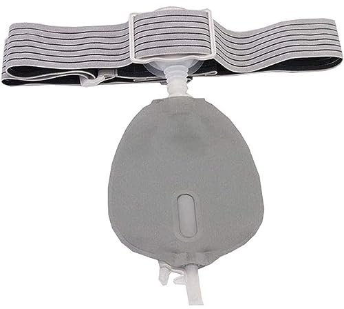 UZIAH Sac D'urine Latéral De Taille Complète De Vessie De Soins De Colostomie, Sac Urinaire De Collecteur Étanche De 400 ML, Poche De Stomie Urinaire Réglable