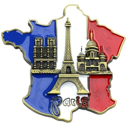 Parigi Architettura Francia 3D Magneti 3D Parigi Francia Frigorifero Magneti Turistici Souvenir Fatti A Mano Resina Artigianato Adesivi Magnetici, Calamite Da Frigo In Metallo Parigi Retrò