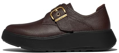 FitFlop Women's Monk-Strap Loafer, Chocolat, 7.5