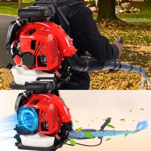 Soplador de hojas inalámbrico a gasolina para jardín, soplador de hojas a gasolina de 2 tiempos con mochila, soplador de nieve a gasolina para jardín con mochila, soplador de hojas inalámbrico con m