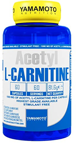 Yamamotò Acetyl L- Carnitine 1000 mg - 120 compresse - Integratore Alimentare a Base di Acetil Carnitina 1000 mg per dose - Senza Glutine, Senza Lattosio