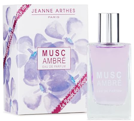 JEANNE ARTHES - Parfum Femme La Ronde des Fleurs - Musc Ambré - Eau de Parfum - Flacon Vaporisateur 30 ml - Fabriqué en France À Grasse