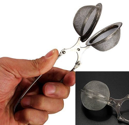 LANYUER à Thé en Acier Inoxydable Accessoire Gewürzzange Teezange Teekugel Passoire à épices Pince à Thé
