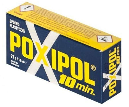 Pegamento bicomponente POIXPOL para soldar metal, goma, madera, cerámica y otros 14 ml gris