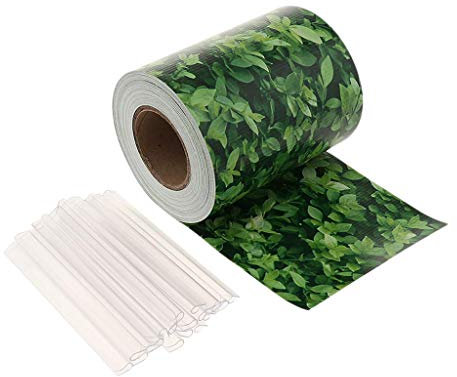 Tubayia - Lámina de privacidad para jardín, protección UV, Valla con 20 Clips de fijación