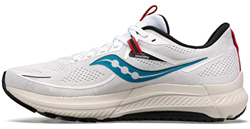 Saucony Men's Omni 21 Running Shoe, White/Sand, 10 UK