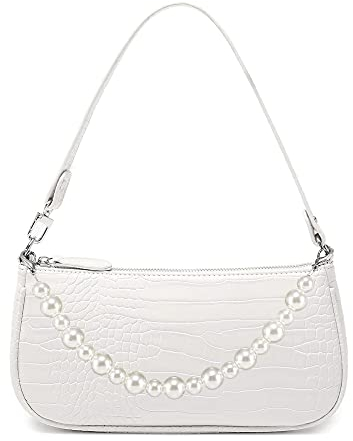 BLUEEE CHECKERS Umhängetasche für Damen im 90er Jahre-Stil mit Krokoprägung,Modische Retro Handtasche Kleine,Mini Bag Clutch Geldbörse Crossbody Bag für Frau