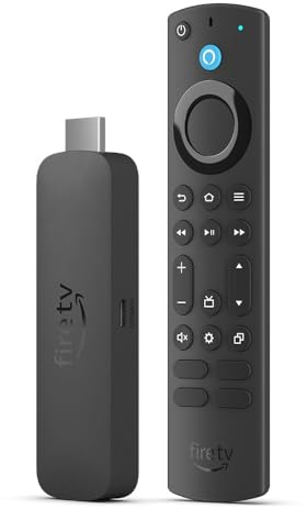 Zertifiziert und generalüberholt Amazon Fire TV Stick 4K Max, unterstützt Streaming über Wi-Fi 6E, Ambient-TV.