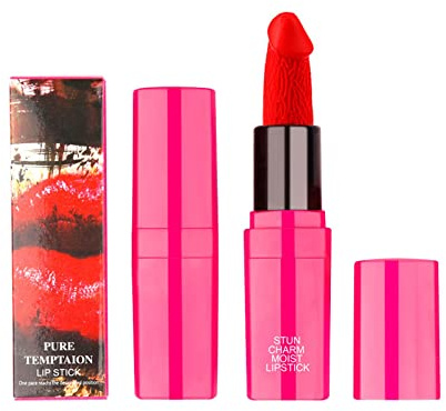 I Am Busy Lip Stain Beauty Creative Styling Head Lipstick Cosmetics Creative Styling Lipstick Head Handmade Lips Dick Lipsticks
