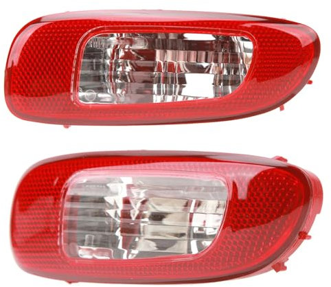 JQUAL Rücklicht Für MI=NI Cooper R56 R57 R58 R59 S JCW 2011-2015, Auto Heckstoßstange Nebelschlussleuchte Autozubehör