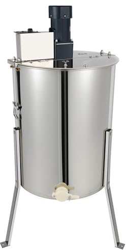 banborba 4-Rahmen Elektrische Honigschleuder, 140W Honig-Extraktor mit Acryl-Deckel, Edelstahl Imker Schleuder, Honey Extractor, Imker und Bienenzüchter Zubehör