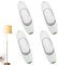 Powice 4 Stück Zwischenschalter, Kabelschalter, Schalter Lampe,Lampenschalter,Schnurzwischenschalter,Schalter 250V,2-Adrige und 3-Adrige Zuleitungen für alle Arten von Elektrischen Lampen Tischlampen