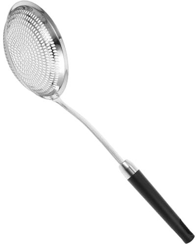 BIUDECO 1pieza Cuchara Coladora De Acero Inoxidable Para Cocina Utensilio Multifuncional Para Fideos y Sopa Uso Diario Hogar Sin Fácil De Limpiar y Almacenar
