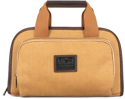 TOURBON Bolsa Acolchada para Pistola, Funda de Lona para Pistola, Funda Oculta para Pistola con portacargador para Campo de Tiro