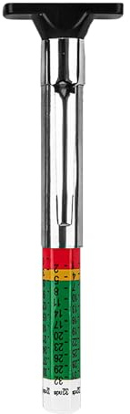 Herramienta De Medidor De Profundidad Del Neumático Genérico: Calibre De Profundidad De La Banda De Rodadura De Neumáticos Para Principiantes Con Escala Clara - Herramienta De Mantenimiento De Medidor