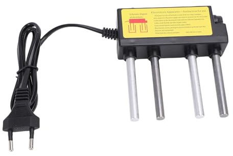 Zerodis Électrolyseur d'eau, Testeur D'électrolyse de qualité Rapide, Conception de Tiges en Aluminium, Mesure du PH TDS, Ioniseur d'eau pour la Maison (Prise UE)