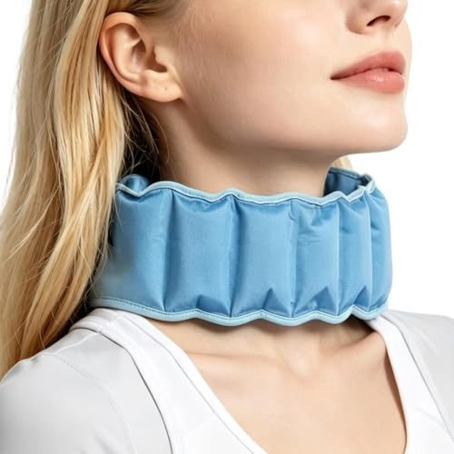 Compresa De Hielo Cervical Térmico Lavable Portátil Transpirable | Pack de Hielo Deportivo Cuello y Hombros Para Gimnasio, Deportes, Ciclismo, Camping, Obras