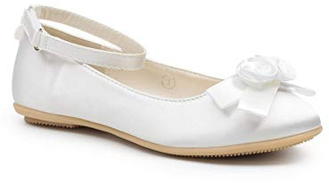 Paisley of London, Rosemary Shoe, Girls Formal Occasion Shoe, Party Shoe, Ivory, 11 UK Child