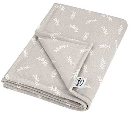 Julius Zöllner Jersey Decke gefüttert aus Baumwoll-Jersey | Gr. 70x100 cm | Made in Germany | OEKO-TEX® STANDARD 100 | Twiggy