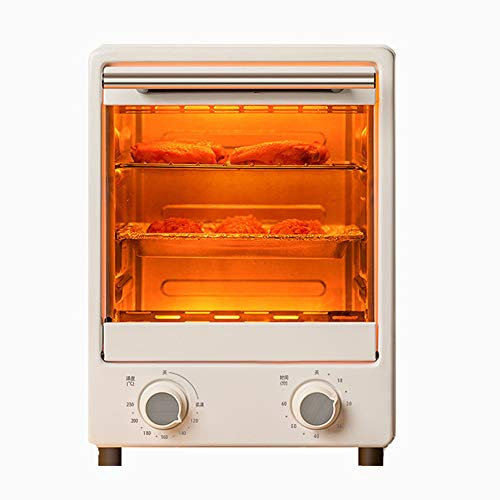 Four Mini Four Four Électrique Multifonctionnel Ménage 12L Grande Capacité 60 Minutes Minuterie 900W 100°C-230°C Contrôle de la Température Cuisson du Pain Ustensiles de Cuisine Fours halogènes Bla