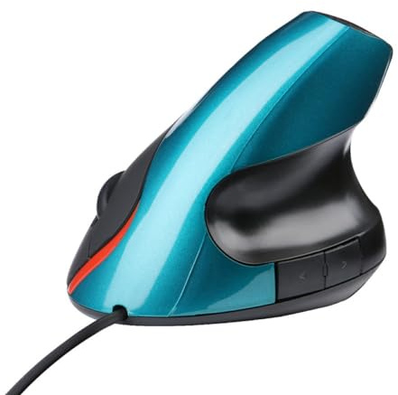 ulafbwur Ratón vertical ergonómico de oficina ABS 5 botones 1200 DPI Ratones ópticos para PC portátil